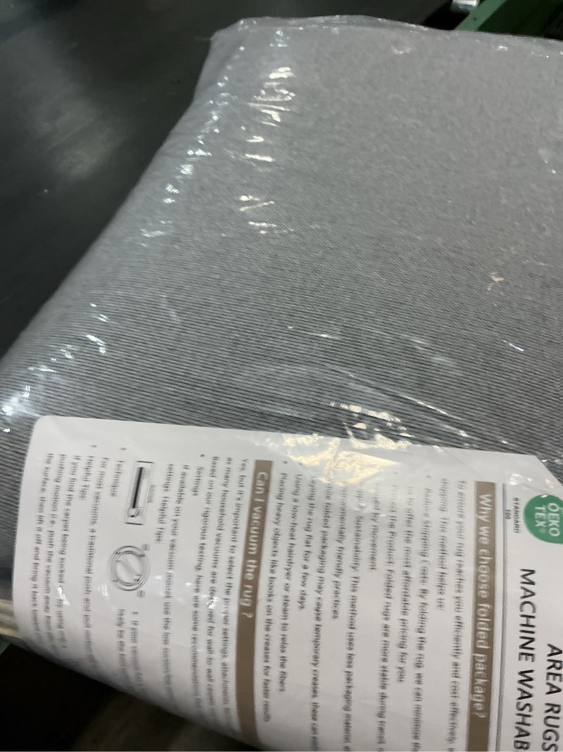 Condition photo showing Good Condition for Area Rugs 8x10 Vintage Rug: Large Washable Living Room Rug Retro Medallion Distressed Rugs Soft Low Pile Non-Slip Indoor Floor Carpet for Bedroom Kitchen Nursery Dining Table Office (Beige, 8'x10') Beige 8' x 10' (Rectangular)