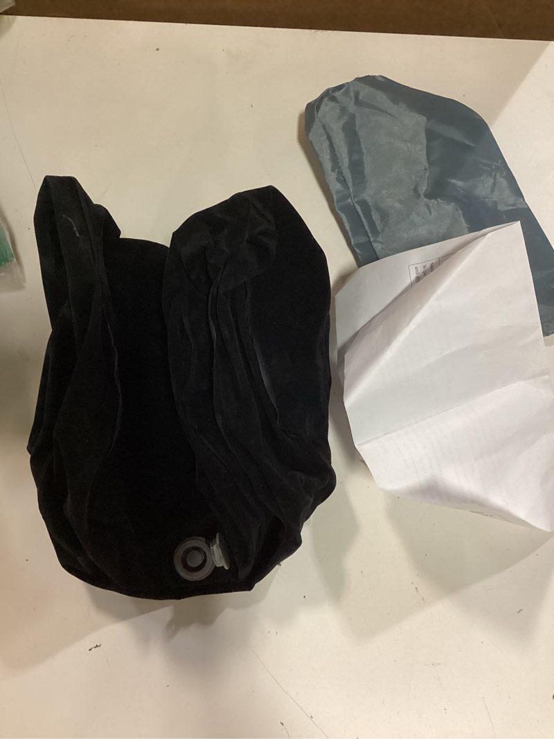 Condition photo showing Good Condition for inflatable seat cushion – portable lightweight waterproof travel & stadium seat pad, fast inflate/deflate air cushion for camping, hiking, office, tailbone relief black