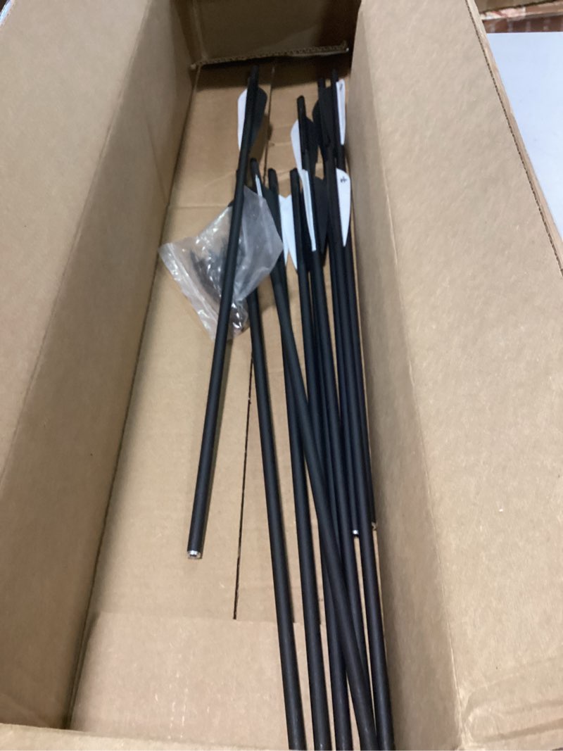 Condition photo showing As Is for (Similar) BALLISTA FRACTURA Hunting Micro Diameter Arrows for Compound and Recurve Archery Bow - Carbon 30\", OD 6mm, Spine 300-500 - 6pcs