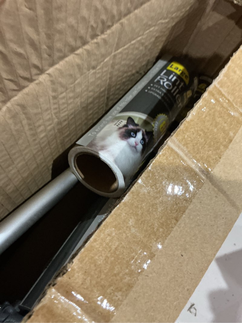 Condition photo showing Good Condition for fedicelly lint rollers pet hair extra sticky floor with long handle,large cat dog hair remover laundry clothes carpet furniture,6.3 inches wider with 320 sheets giant lint remover brush for couch 1 roller (extendable handle) + 320 sheets