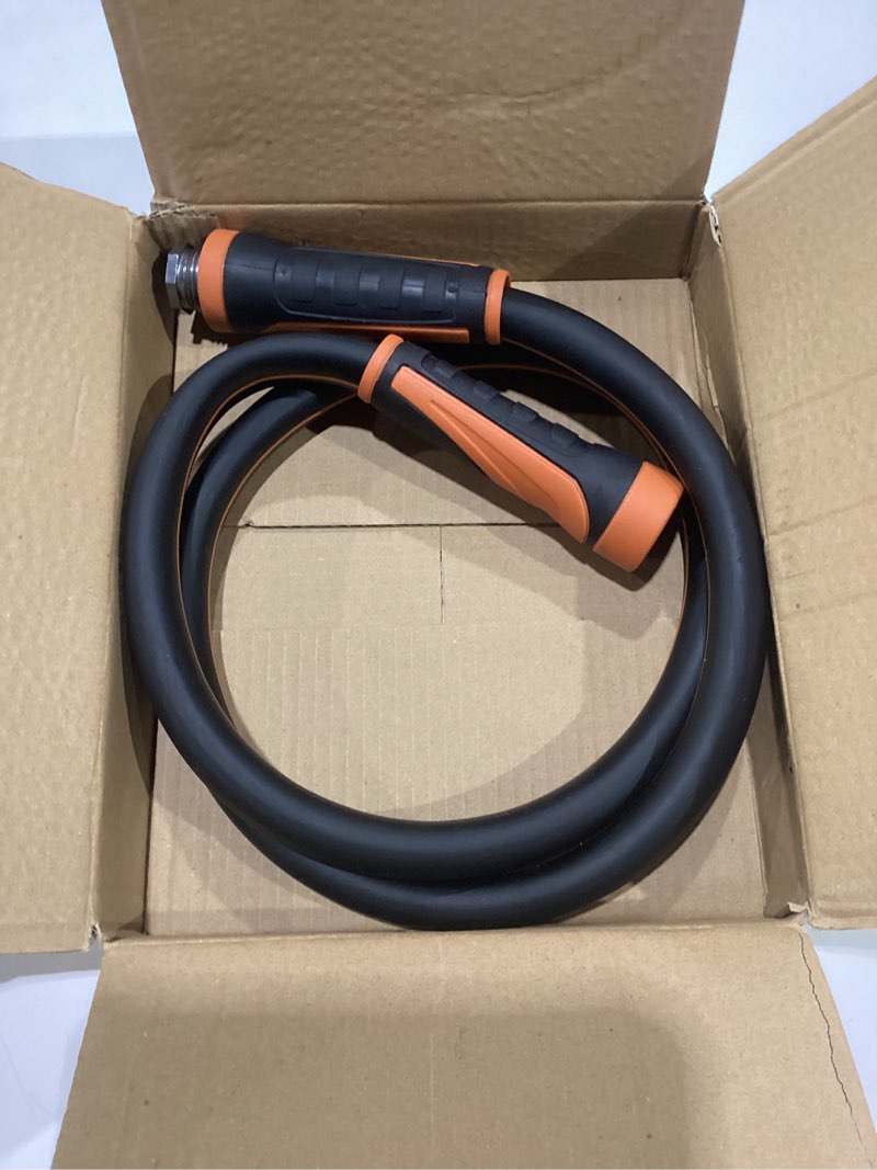 Condition photo showing Good Condition for giraffe tools garden hose 5/8", water hose heavy duty, flexible, lightweight hybrid hose with swivel handle, 5ft male to female fittings, burst 600 psi, short leader hose