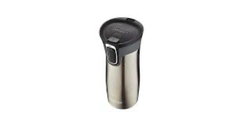 contigo west loop stainless steel travel mug with autoseal lid, 16oz., stainless steel/black west loop 2.0 stainless steel/black 16oz (single pack)