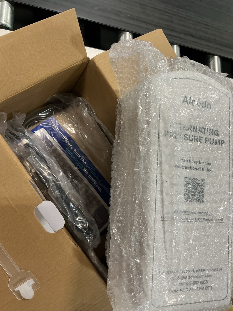 Condition photo showing New/Like New for alcedo alternating air pressure mattress pad for bed sore and ulcer prevention, hospital & home use medical mattress topper for bedridden patient, adjustable ultra quiet pump and waterproof cushion