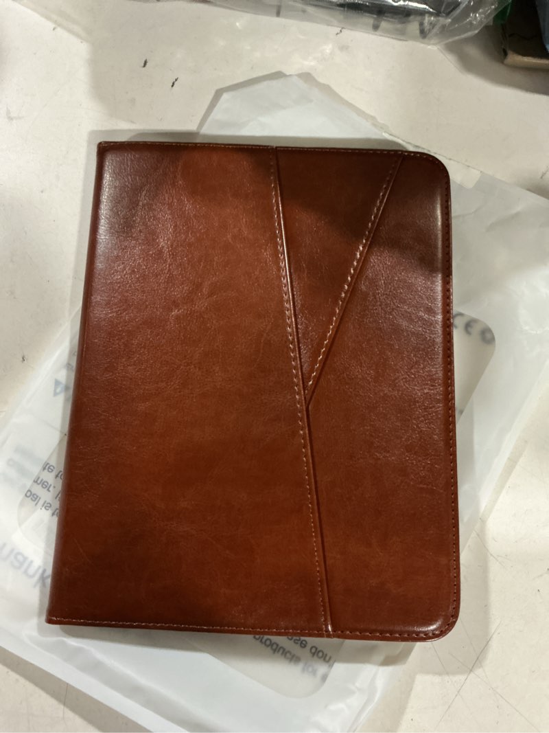 Condition photo showing Good Condition for dtto for ipad pro 12.9 6th/5th/4th gen case (2022/2021/2020), brown | 360 degree rotating premium faux leather folio stand cover with pencil holder for ipad pro 12.9 3rd generation case 2018 a-brown