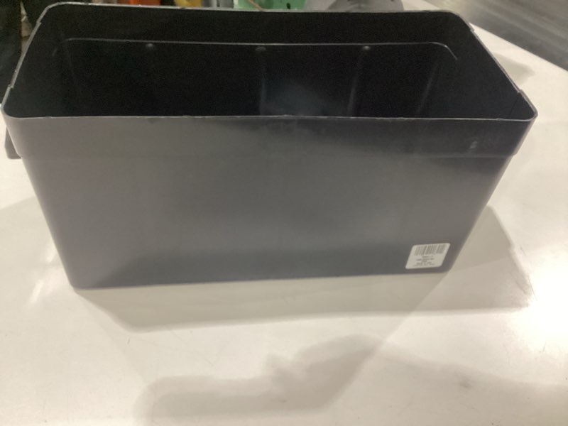 Condition photo showing As Is for attwood 9084-1 large vented battery box with mounting strap, fits group 29 and 31 series batteries, black powerguard 29/31 - vented, incomplete