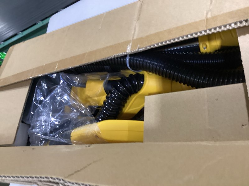 Condition photo showing Good Condition for drywall sander tool, kuperia 8.5 amp popcorn ceiling removal tool with 7 variable speed 800-1800rpm, electric drywall sander with extendable handle, led light,6 basic sand paper & 6 grid sandpaper yellow