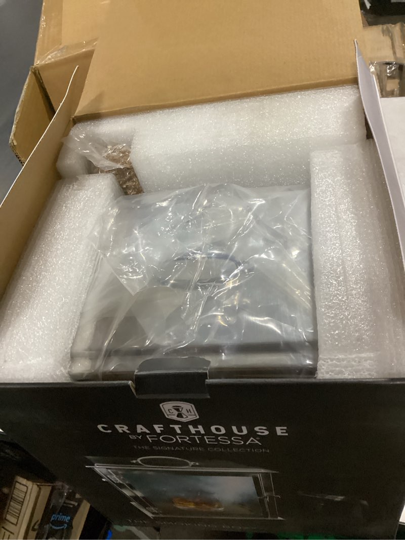 Condition photo showing New/Like New for crafthouse by fortessa glass cocktail smoking box with handheld smoker black smoker