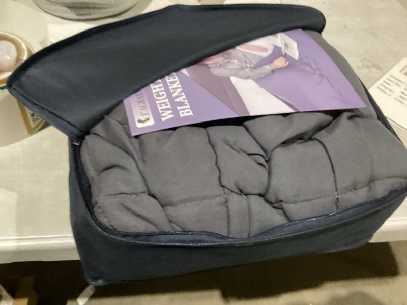 Condition photo showing New/Like New for L'AGRATY Weighted Blanket Kids - 40"x60" 10lbs Breathable Childrens Heavy Blanket Microfiber Material with Glass Beads All-Season Summer Fall Winter Soft 01-dark Grey 40" x 60" | 10lbs