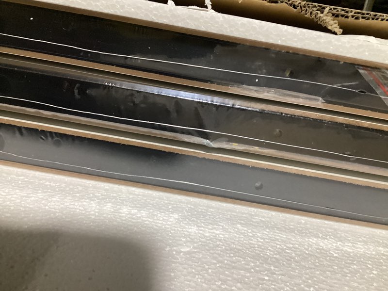 Condition photo showing New/Like New for Forbena White Floating Shelves for Wall Decor, 24 Inches Long Wall Shelves for Bedroom Storage, Large Deep Hanging Shelves for Bathroom Office Laundry Living Room Book Kitchen Closet -Set of 3 23.6 Inch White