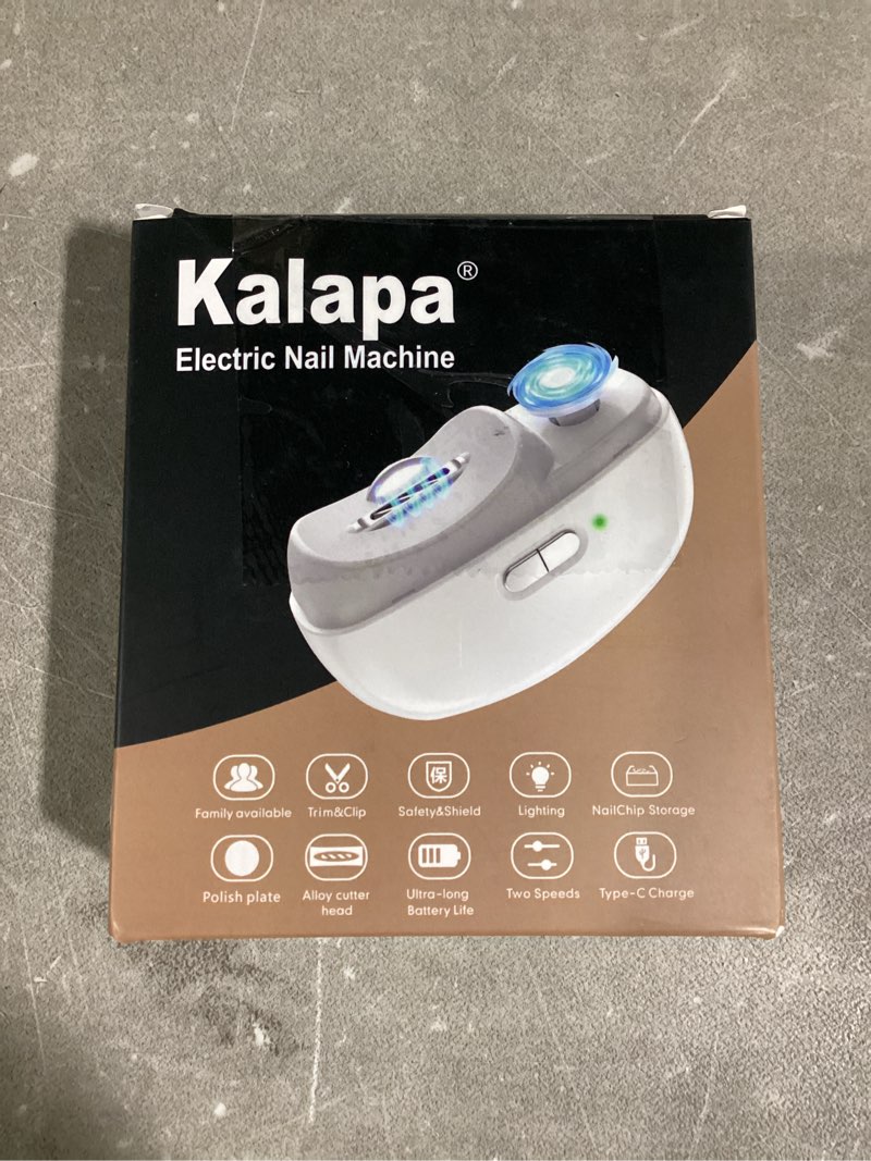 Condition photo showing New/Like New for Electric Nail Clippers Upgraded 3 in 1 Automatic - with Polishing, Dust Storage & LED Light, Nail File Toenail Trimmer, Safe for Seniors, Adults, Kids & Baby, Gifts for Women Men Mom Baby Adult Senior