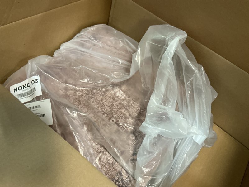Condition photo showing Good Condition for kimode anti fatigue kitchen mat 20"x59"+20"x32", boho distressed kitchen rugs sets of 2, kitchen mats for floor cushioned non slip, comfort kitchen floor mats for sink, laundry, desk brown 20" x 59"+20" x 32"--0.47 inches brown/multi