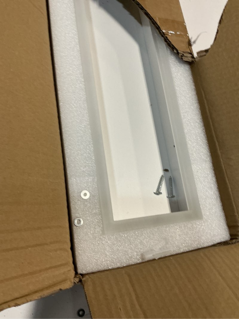 Condition photo showing Good Condition for dimmable led ceiling light with remote control 31.5in modern linear flush mount ceiling lighting fixture acrylic long ceiling lamp for living room kitchen dining room hallway (white)