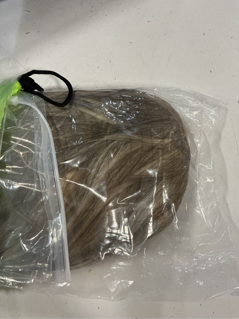 Condition photo showing New/Like New for highlight ombre ash blonde lace front wig human hair for white women, 13x4 invisible lace lace frontal wig pre plucked natural hairline full 180% density real human hair glueless wigs with brown roots 18 inch #8/18/60 light blonde highlights