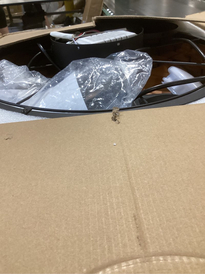 Condition photo showing Good Condition for lediary 20" outdoor ceiling fans with light for patios, ip65 waterproof gazebo fan, boho rattan plug in ceiling fan remote&app control, 3cct dimmable, 6-speeds, caged fan for gazebo,patio,porch brown 20 inch