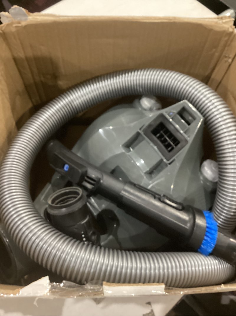 Condition photo showing As Is for eureka whirlwind bagless canister 2.5l vacuum cleaner, lightweight vac for carpets and hard floors, nen110a, blue