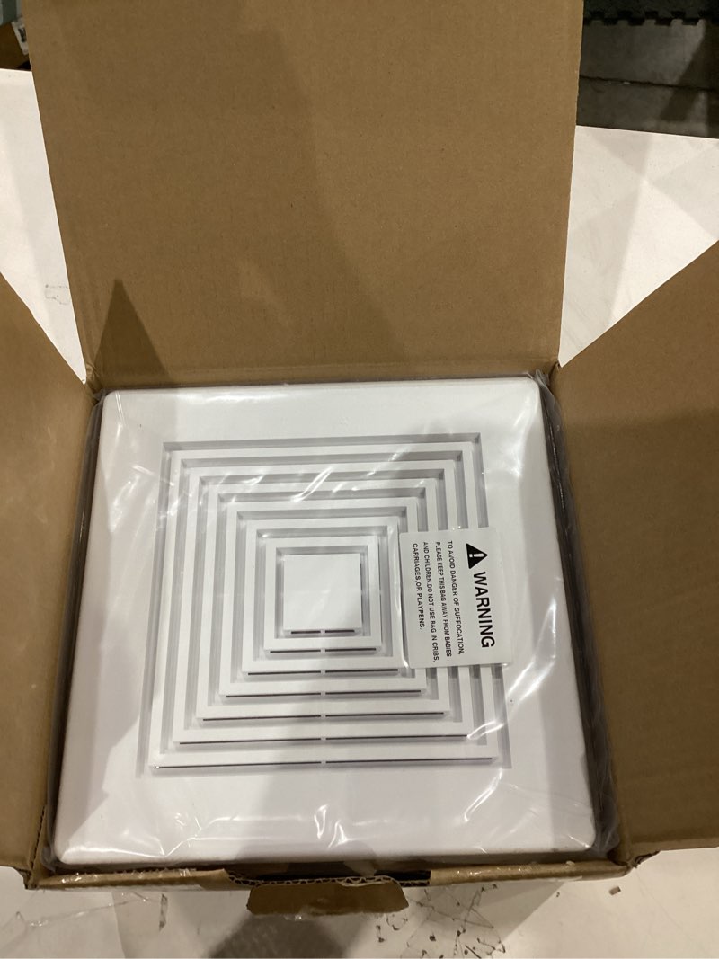 Condition photo showing Good Condition for BKR60 Bath Exhaust Fan Replacement with Cover/Grille | Quiet 60 CFM High Airflow Fan Motor Replacement Compatible with 670, 671, 688-G/H/J/K, 693, 695, 695P, 695-R02, 696N, 696N-R02, 690-A, 690NT-A 1 Motor+Fan+Grille-B