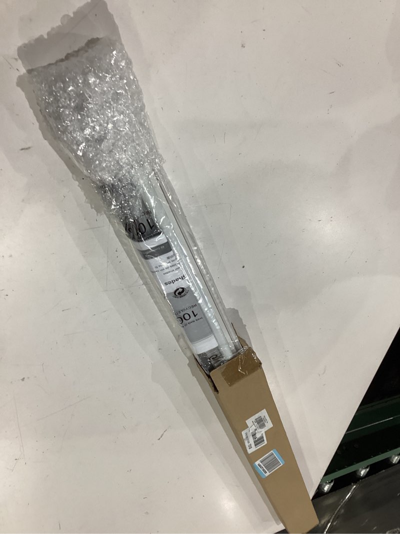 Condition photo showing Good Condition for lazblinds no tools no drill cordless roller shades, 100% blackout roller blinds for windows, thermal insulated uv protection waterproof roll up window blinds and shades, 26'' w x 72'' h, brown brown 26'' w x 72'' h