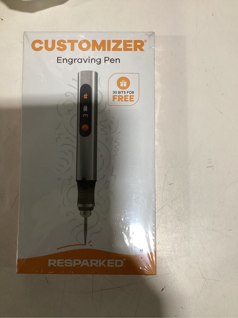 Condition photo showing New/Like New for Customizer Engraving Pen (Formerly Culiau): Ultimate Cordless Portable Tool for Artists & DIYers - Engrave 50+ Surfaces - Beginner Friendly - Rechargeable - Free 30 Bits & Mastery Guide