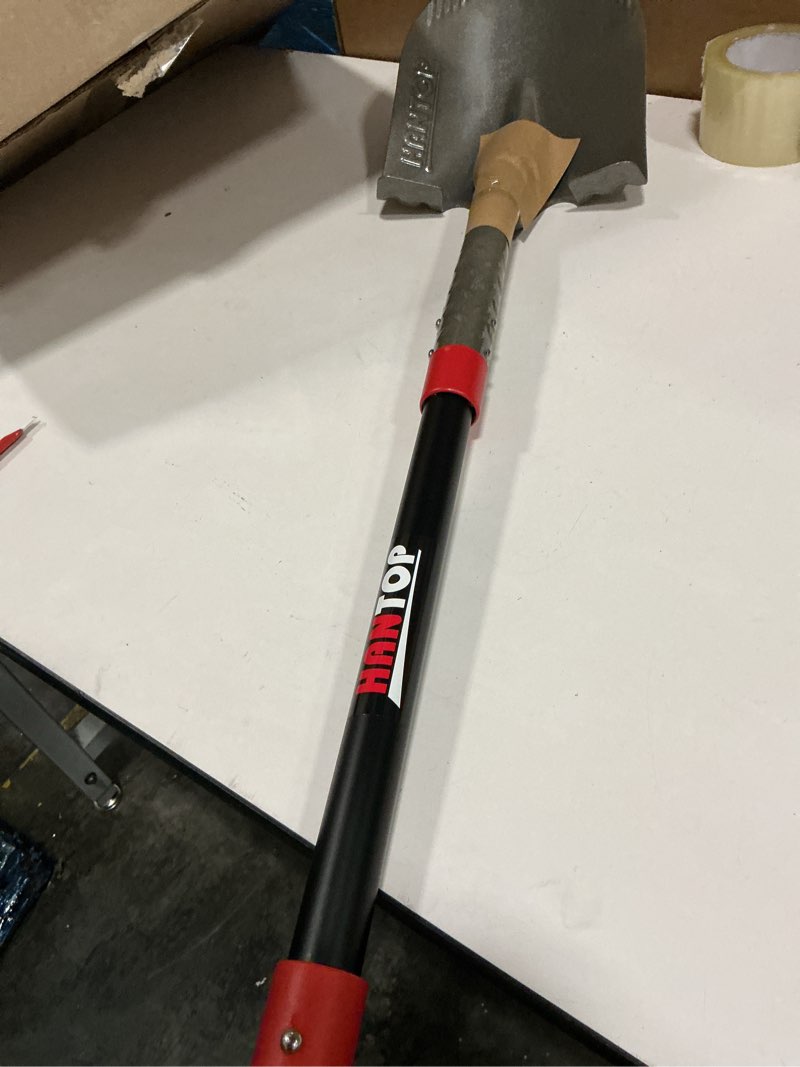 Condition photo showing New/Like New for hantop digging shovel round garden shovel heavy duty trenching shovel for gardening, landscaping, construction, 43 inches