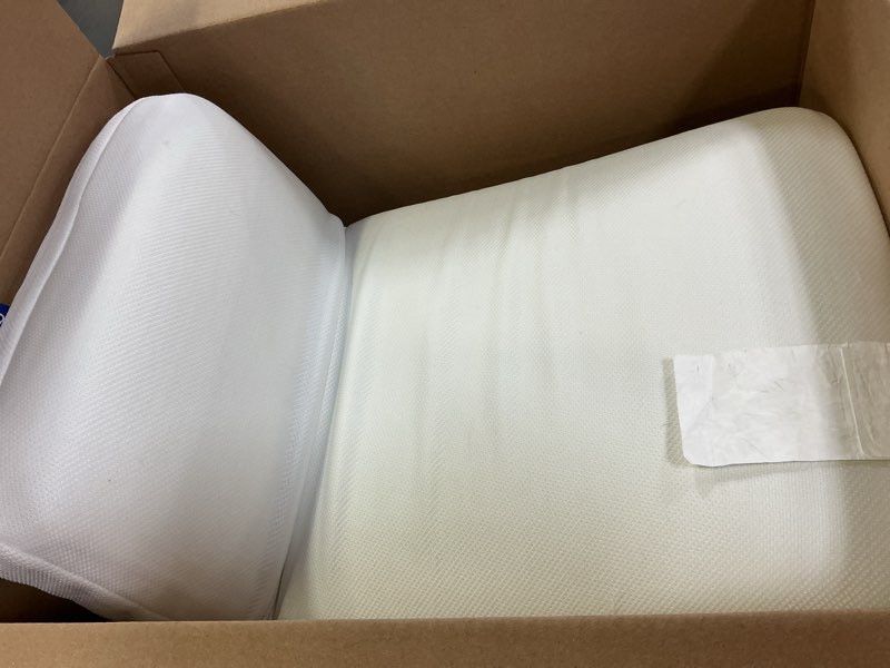 Condition photo showing As Is for casper sleep essential cooling foam pillow, king size – firm memory foam with cooling cover, supports side sleepers, breathable & pressure-relieving king essential cooling foam pillow single pack