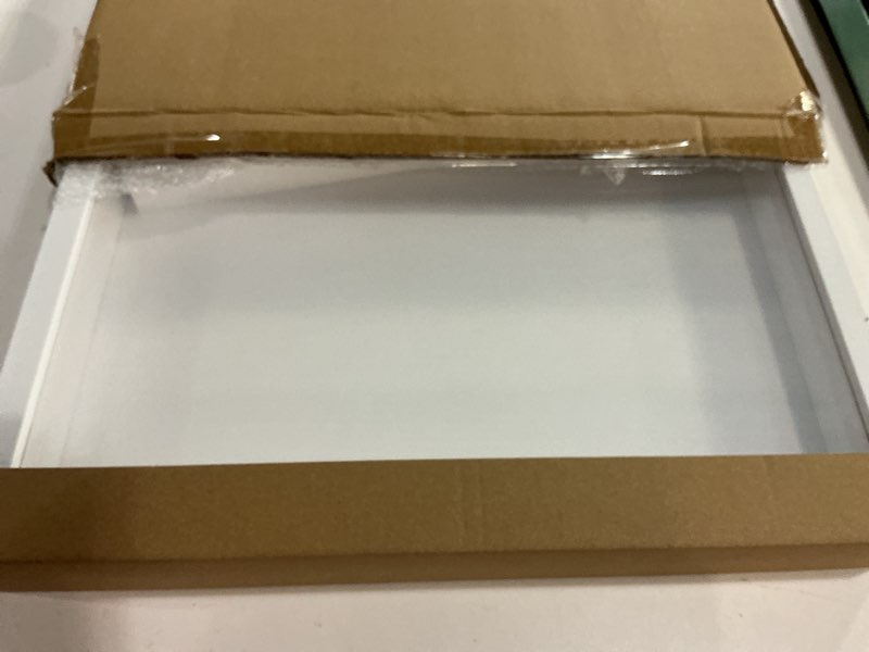 Condition photo showing Good Condition for Califortree Large 16x20 Shadow Box Frame with Soft Linen Back - Jersey Frame Memory Display Case, 12 Push Pins Included, White White - Foam Back 16x20