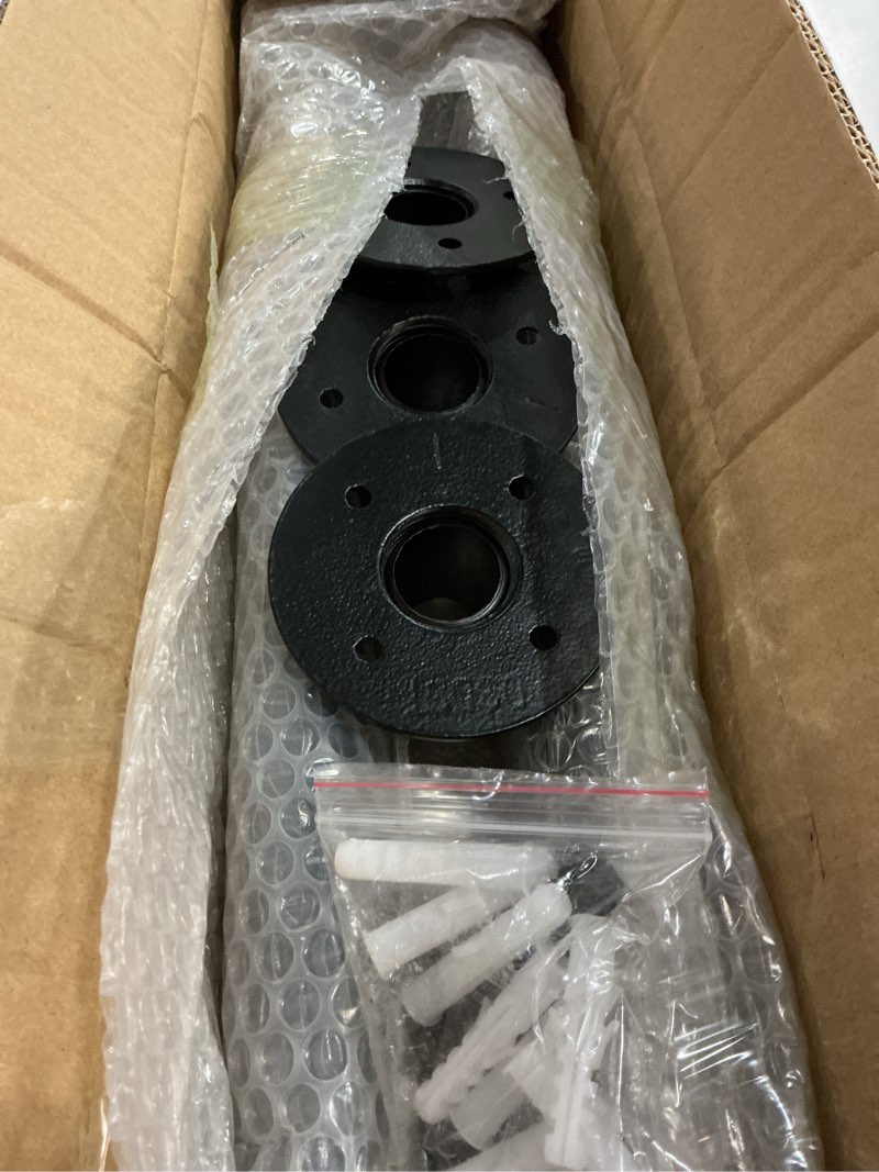 Condition photo showing Good Condition for Handrail for Indoor Stairs - 4 Feet Wall Mount Industrial Iron Pipe - Metal Railing Non-Slip Grab Bar - Stairs Porch Deck Hand Rail Matte Black 4 Feet Matte Black