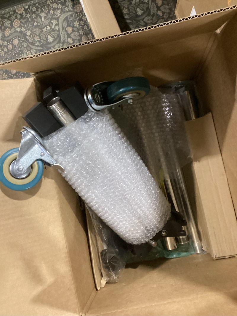 Condition photo showing Good Condition for Selens 98.4”/250cm Heavy Duty Light Stand with 2 Pistol Grips, Detachable Poles, 360°Swivel Casters, 1/4” to 3/8” Screw Adapter, for Photography Monolight, Softbox, Camera, Max Load 33lbs/15kg