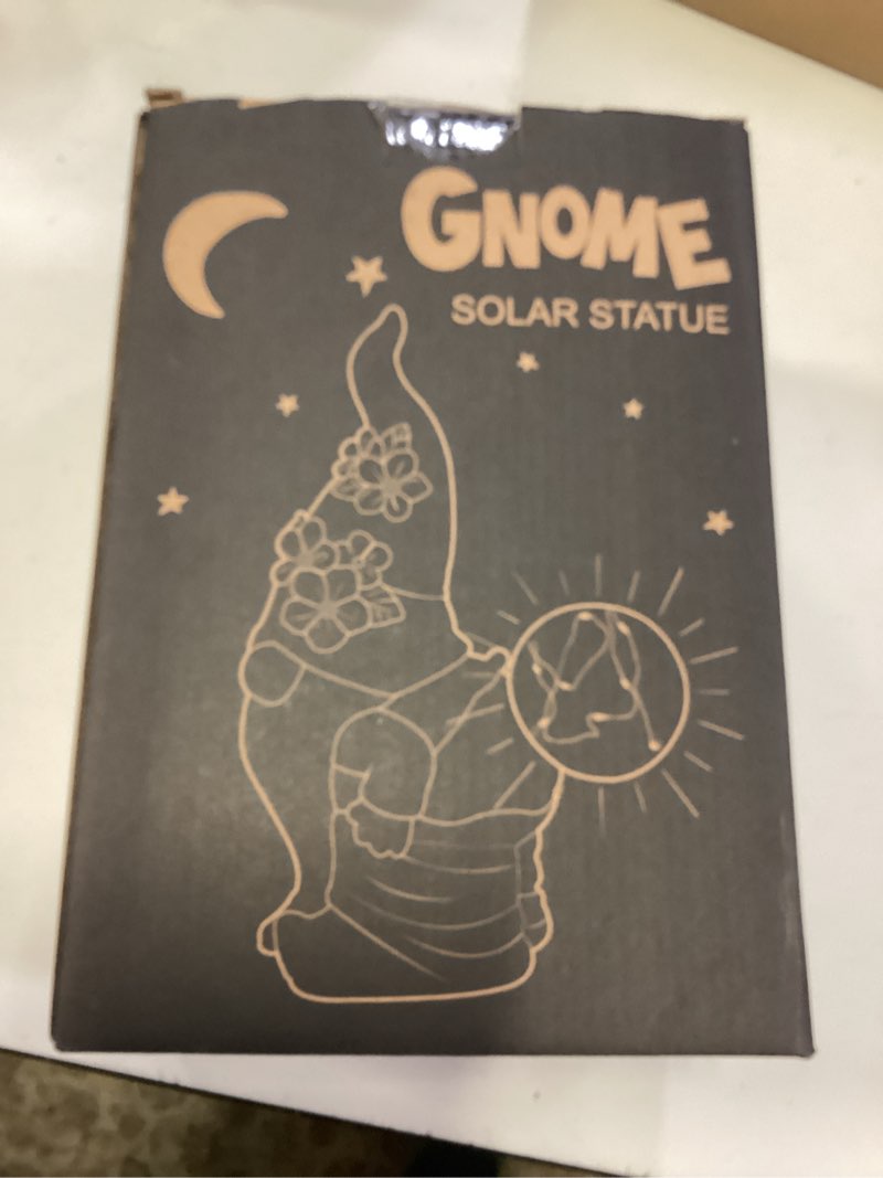 Condition photo showing New/Like New for qeeman garden decor gnome blow bubbles: outdoor decorations yard art statues for patio balcony lawn figurine - gifts for mom grandma
