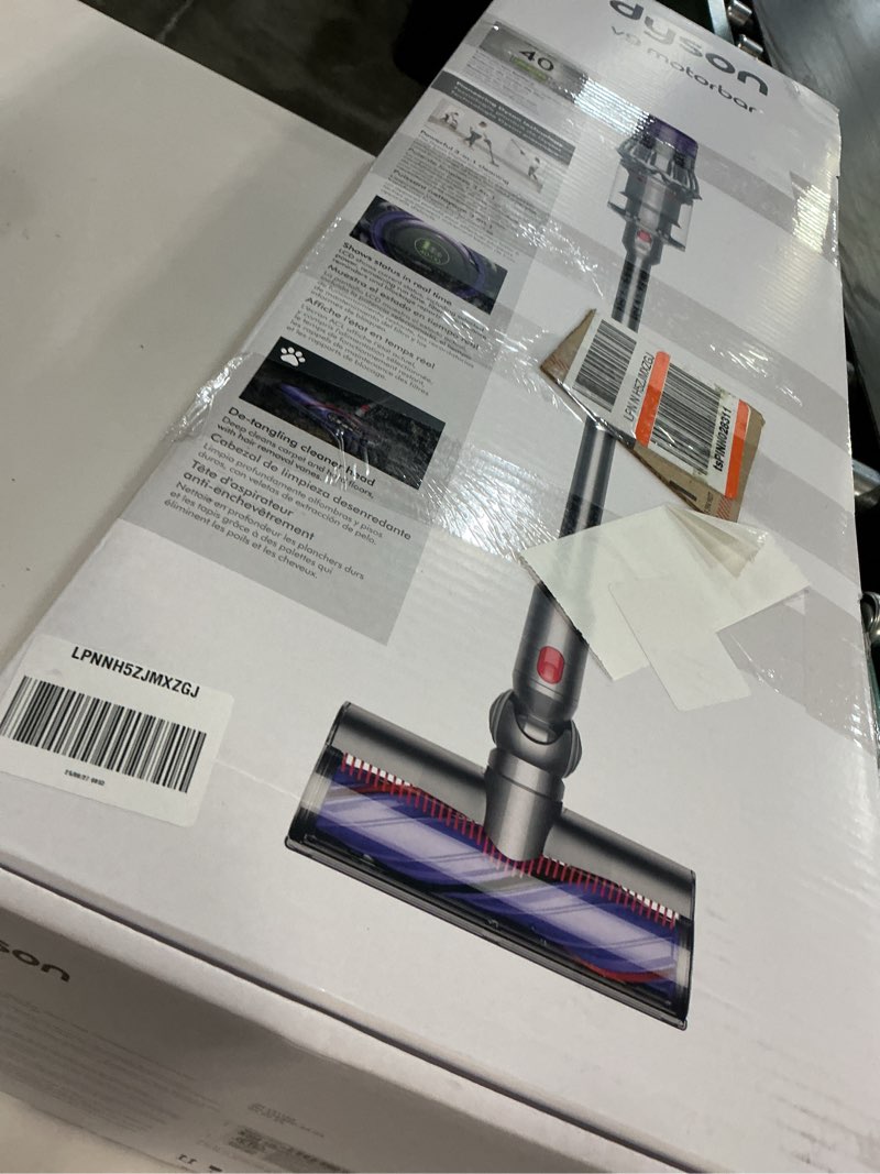 Condition photo showing As Is for Dyson V9 Motorbar Cordless Vacuum, Cleans Hard Floors and Carpets, Detangles, Converts to Handheld, 100AW, 3 Power Modes, Up to 40 Minutes¹