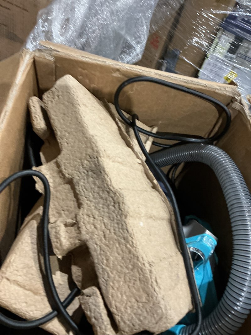 Condition photo showing As Is for shark stainstriker hairpro portable carpet, upholstery & area rug cleaner, stain, hair & odor remover, 3 tools & dual activated solution, teal, px253brn stainstriker w/ hairpro (teal)