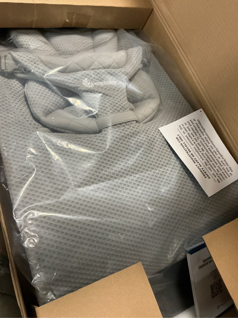 Condition photo showing New/Like New for ergobaby evolve 3-in-1 mesh baby bouncer seat, adjustable multi-position infant bouncer and toddler chair, breathable mesh, converts from newborn to toddler - grey grey mesh bouncer