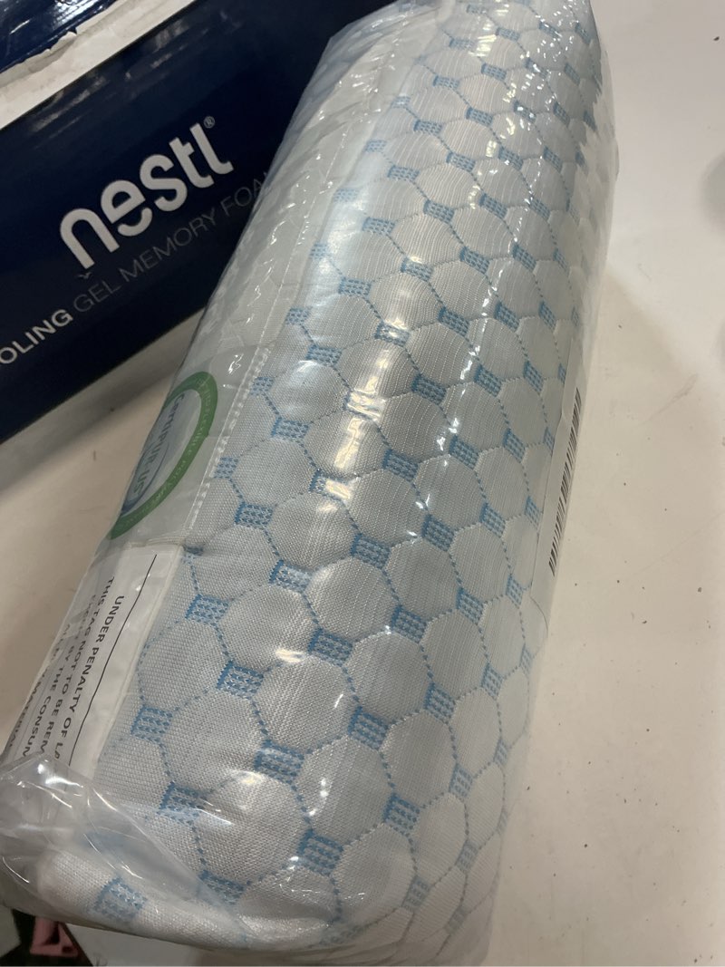 Condition photo showing New/Like New for nestl cooling pillow for sleeping 1 pack, luxury shredded memory foam pillows standard size, adjustable cold gel pillows for hot sleepers supportive cool pillow for side back stomach sleepers standard 20\"x28\" 1