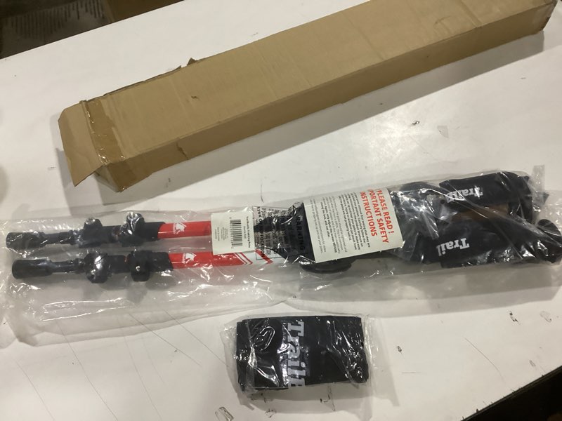 Condition photo showing Good Condition for Cascade Mountain Tech Lightweight Aircraft-Grade Aluminum Trekking Poles with Extended Down Grip Plus Tip Kit