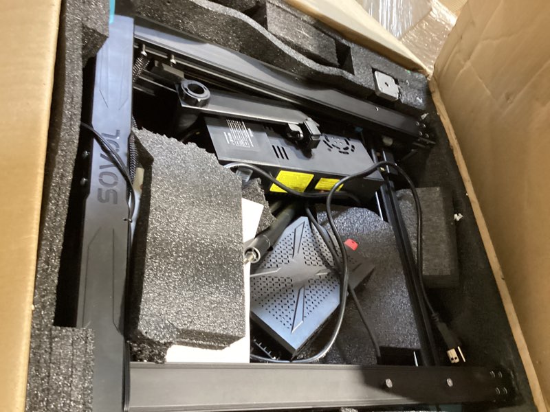 Condition photo showing As Is for sovol sv06 plus ace 3d printer open source, 500mm/s max high speed 3d printers, fully auto leveling, with camera upgraded structure planetary dual gear direct drive large volume 11.8x11.8x13.8 inch