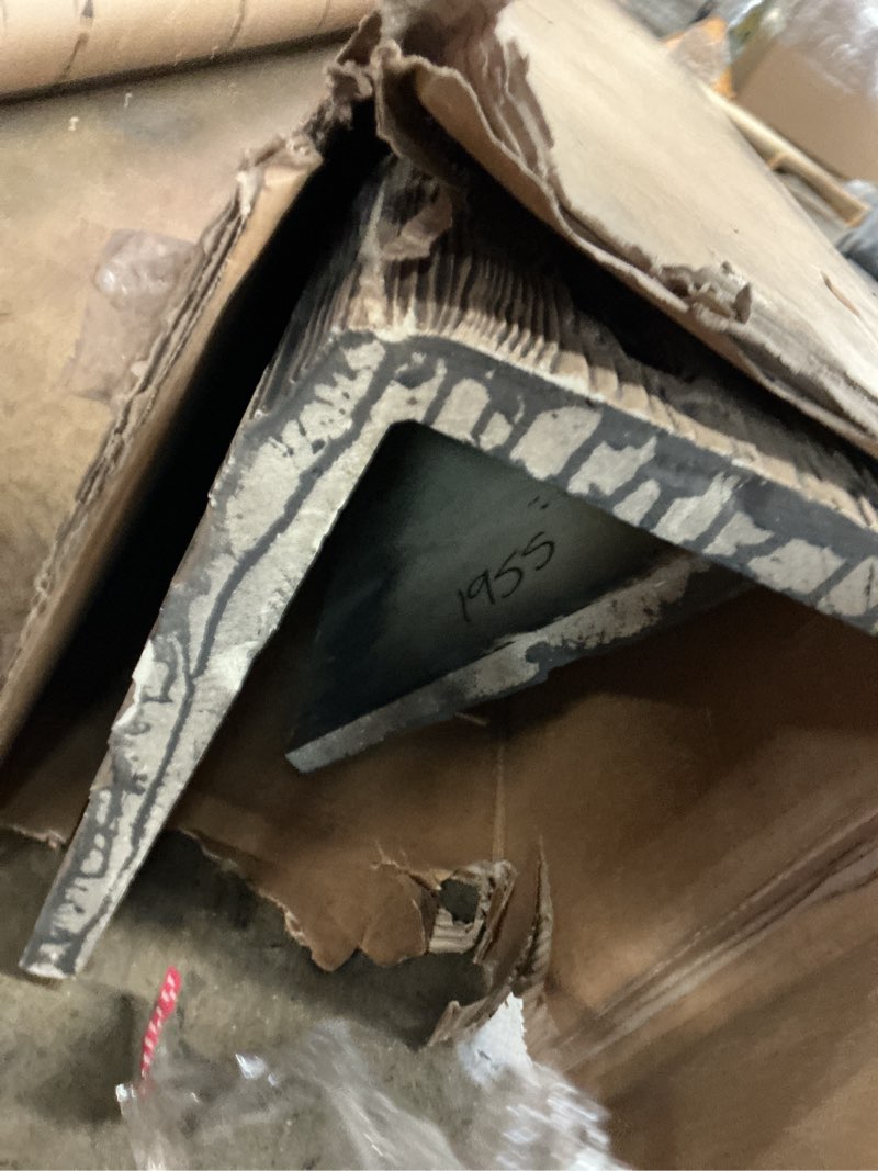 Condition photo showing As Is for Heritage Timber Salvaged Timber Faux Wood Beam, 3-Sided (U-Beam), 3 1/2"W x 3 1/2"H x 72"L, Kona Brown Finish 3.5-in. W x 3.5-in. H x 6-ft. L Kona Brown