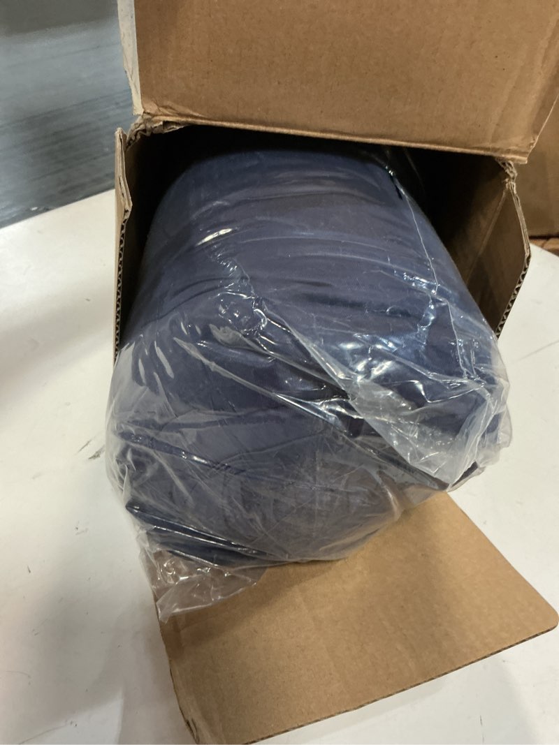 Condition photo showing Good Condition for pinstripe cooling comforter king size, q-max 0.45 reversible striped cooling blanket for hot sleepers, breathable lightweight silk smooth summer bedding, quilted ice blanket, navy blue navy blue pinstripe king(108"x90")