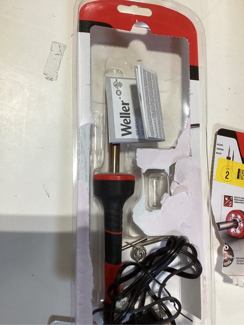 Condition photo showing As Is for weller 30with 120v soldering iron kit led halo ring