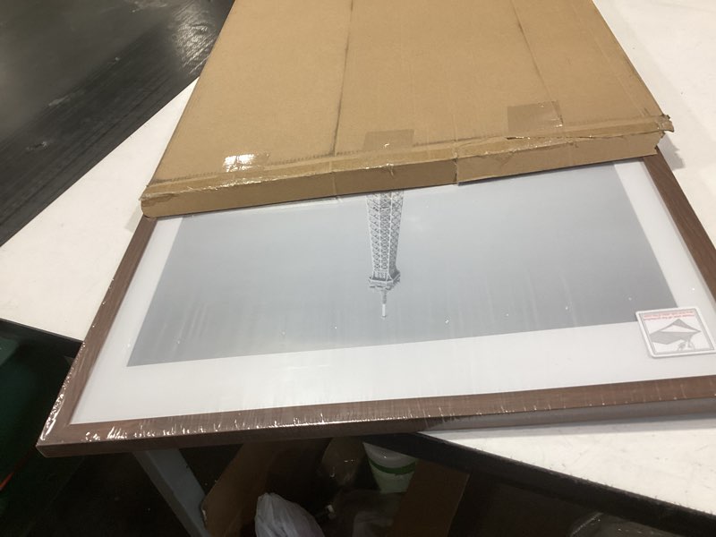 Condition photo showing Good Condition for upsimples 18x24 Picture Frame, Display Pictures 16x20 with Mat or 18 x 24 Without, Wall Hanging Poster Frames, Brown, 1 Pack Brown 18x24