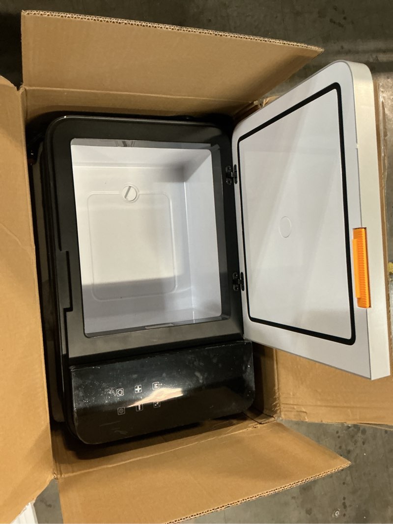 Condition photo showing Good Condition for olixis portable car refrigerator, 21qt single-zone electric cooler for vehicles, -4?-68? freezer smart control via bluetooth with car battery protection, child lock, 12/24v dc & 100-240v ac powered black 20 l