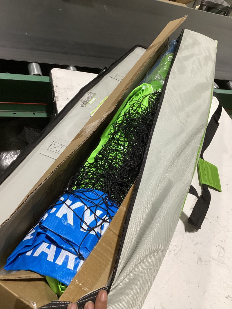 Condition photo showing Good Condition for baden volleyball net set, volleyball bag, adjustable poles, & boundary lines, portable volleyball net for backyard or outdoor activities for men, women & kids champions series