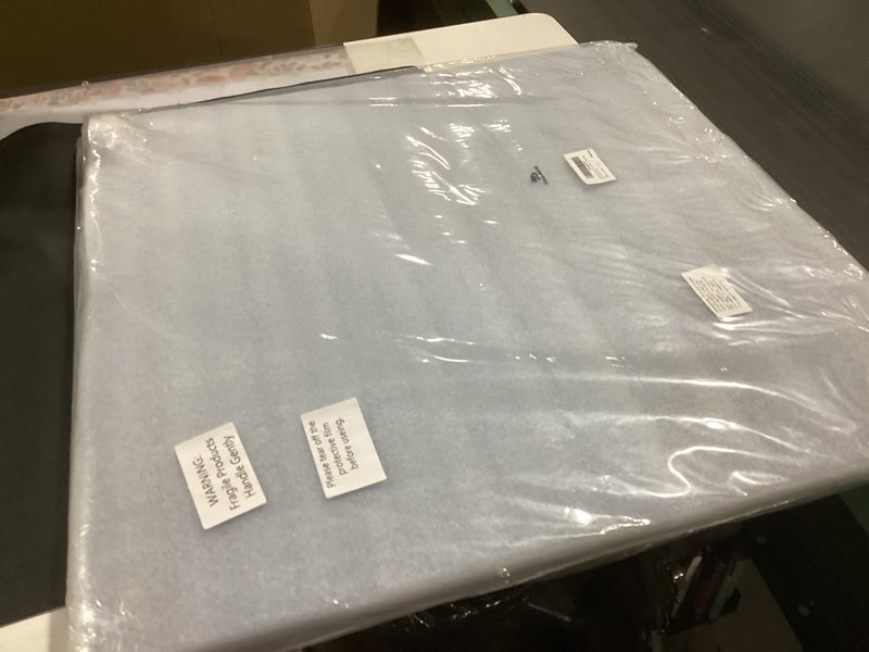 Condition photo showing New/Like New for 2 Pack 2' x 2' Plastic Perforated Tiles with 3/8" Holes 24" x 24" White Drop Ceiling Tiles Plastic Ceiling Grid Covers