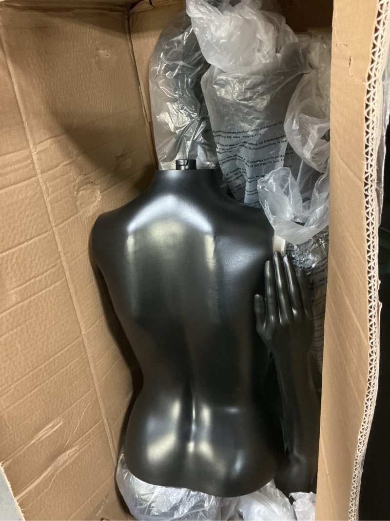 Condition photo showing Good Condition for serenelife premium female mannequin – 68.9" life-size dress form with realistic face, rotating head, flexible limbs, detachable body & sturdy metal base for boutiques, exhibits & fashion display shiny black