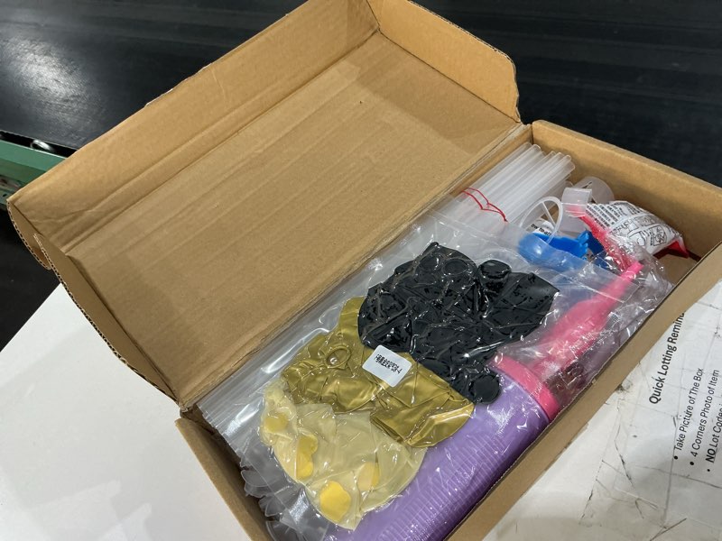 Condition photo showing Good Condition for toniful 4 set black gold balloon centerpieces for table,balloon stand kit for black gold party decor 40th 50th 60th 70th birthday decorations anniversary graduation decorations 2026 retirement