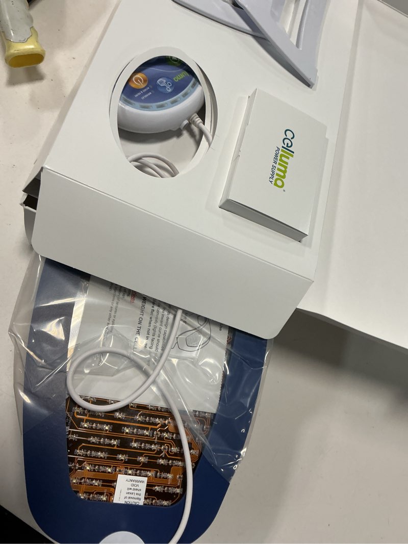 Condition photo showing Good Condition for Celluma Home | LED Light Therapy | Two Modes of Treatment for Reducing Facial Wrinkles, or Muscle Aches & Pain Plug-in