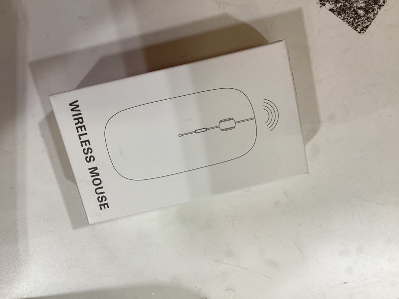 Condition photo showing Good Condition for FYBC Wireless Mouse for MacBook Air Pro Mac iPad, Bluetooth Rechargeable Laptop Mice with Jiggler Mode, Silent 3 Mode Bluetooth 5.2/3.0 & 2.4G USB-A & USB-C Receiver Portable Mouse, Matte Black Wireless Bluetooth Mouse (Black)