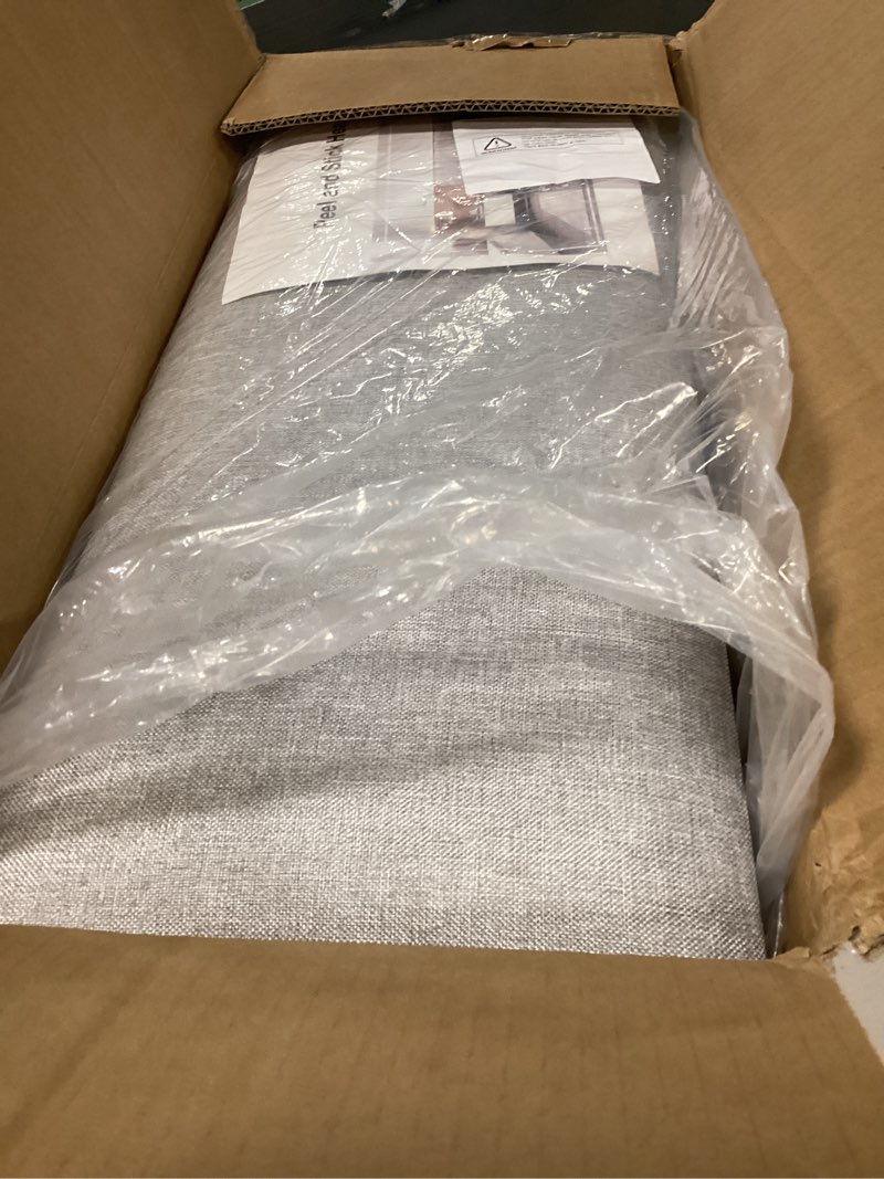 Condition photo showing Good Condition for 9-Pack Queen Size Upholstered Headboard Panels, Wall Mounted Peel and Stick Backboard for Interior Wall Decor, Bed Headboard Queen Size, Tufted Style, 10"x24" Each, Light Grey Fabric - Light Grey Queen