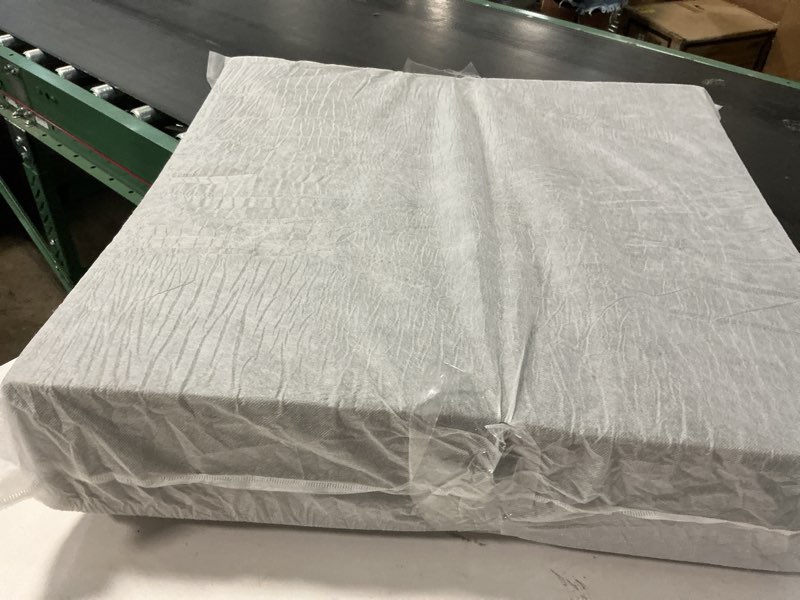 Condition photo showing Good Condition for outdoor chair cushion 24 x 24 x 5 inches patio furniture outdoor waterproof seat cushion, patio chair cushion with handles and ties, square dining chair cushion set of 2, grey 24×24×5 in grey 2