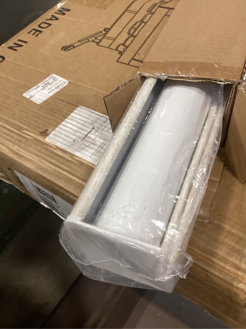 Condition photo showing Good Condition for persilux blackout roller shades for indoor window blinds,cordless,linen fabric,thermal insulated fabric uv protection shades for home,office,bedroom,door,blackout-cream,16" w x 64" h 16"w x 64"h blackout-cream