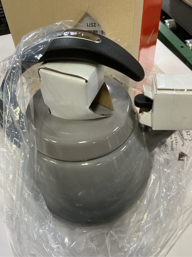 Condition photo showing Good Condition for le creuset enamel on steel cloche kettle, 2.2 qt., oyster