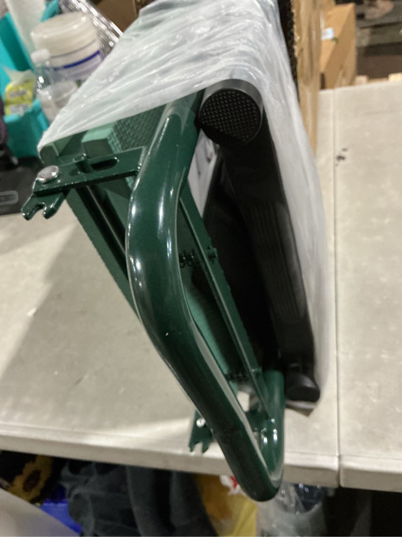 Condition photo showing Good Condition for tomcare garden kneeler and seat 10.64” wider larger soft kneeling pad garden bench with 2 large tool pouches heavy duty garden stool foldable tools gardening gifts for women men gardeners green 10.64" extra-wide kneeling pad